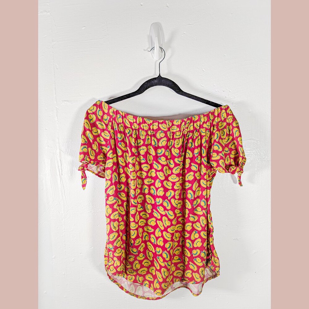 Wrangler Retro Off-Shoulder Short-Sleeve Top Medium Size